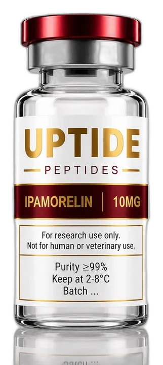 Ipamorelin — Uptide research-grade vial