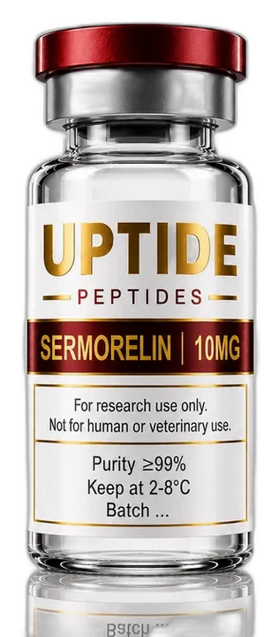 Sermorelin — Uptide research-grade vial